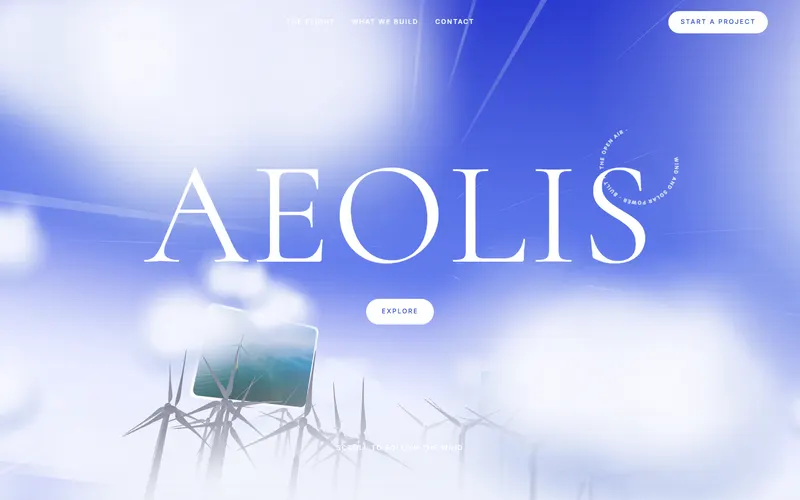 Aeolis, Wind and solar energy