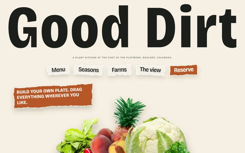 Good Dirt, Restaurant, plant based